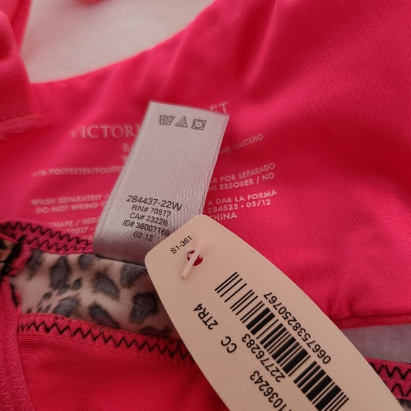 VTG Victoria's Secret Silky Satin Bombshell Push-up Bra/ Panty Set Size 34E/os - Picture 8 of 9